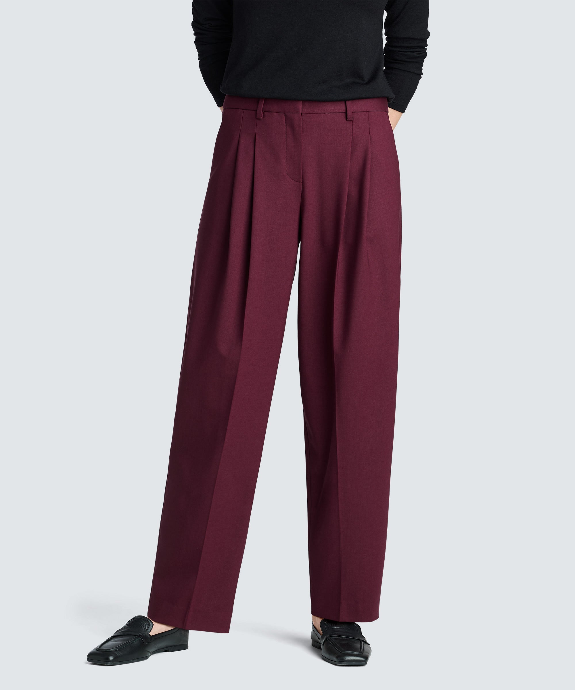 Women's Wide Leg Merino Travel Trouser | Unbound Merino