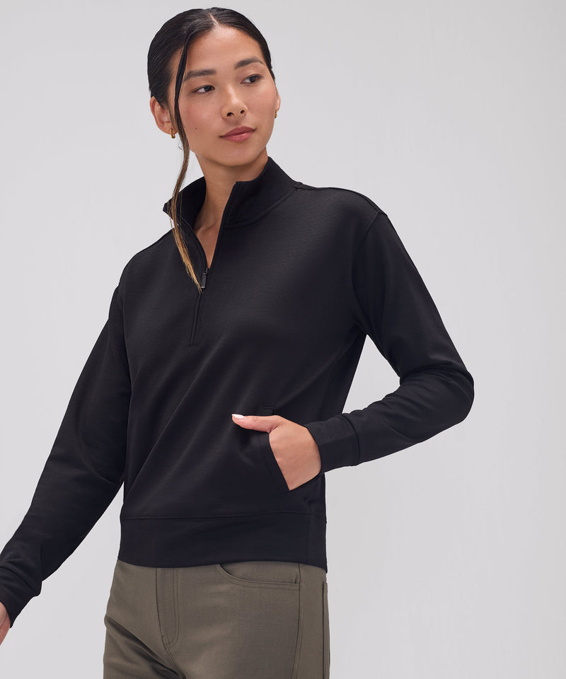 Women's Transit Quarter Zip Pack Builder