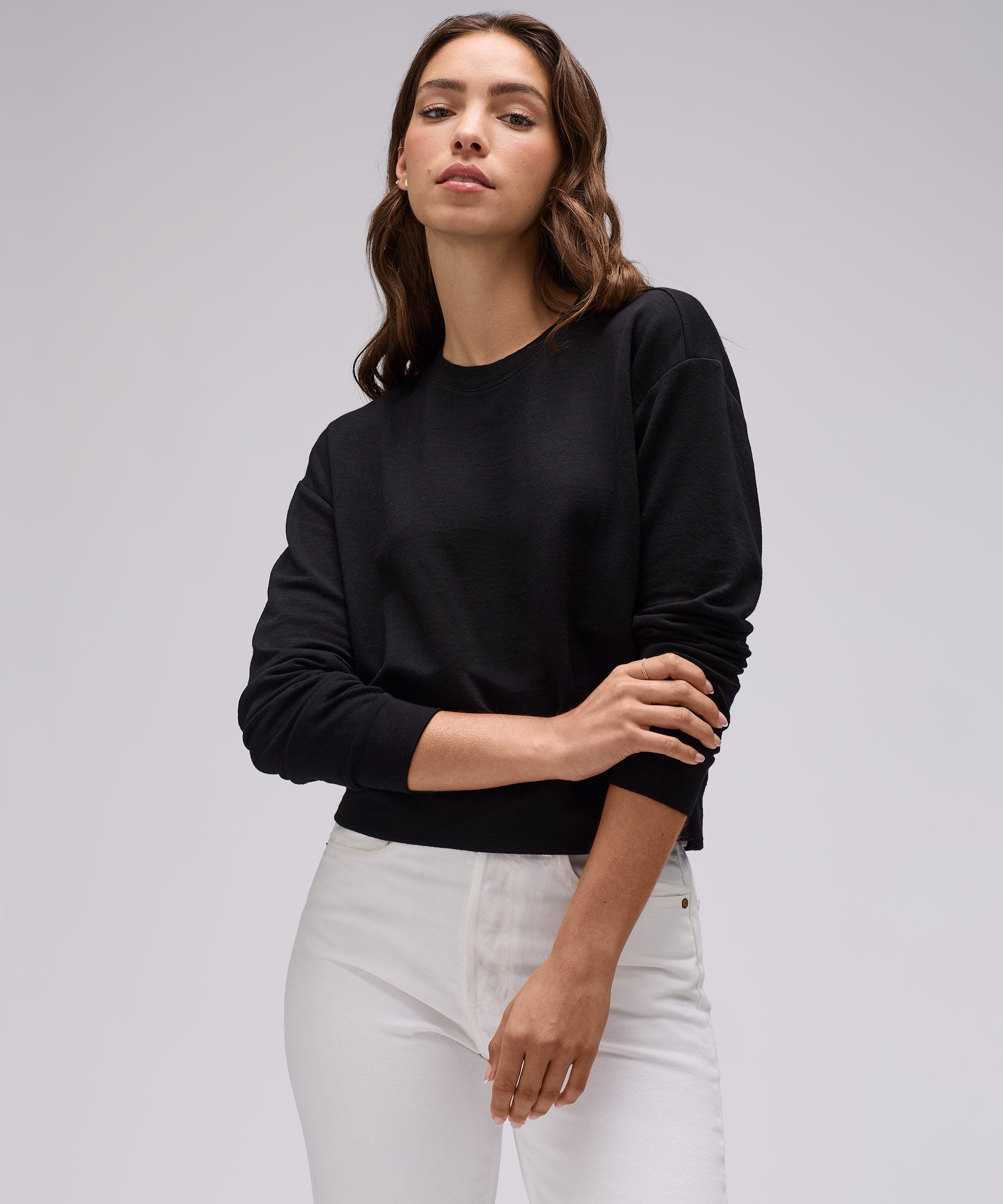 Women s Merino Boxy Sweatshirt Unbound Merino