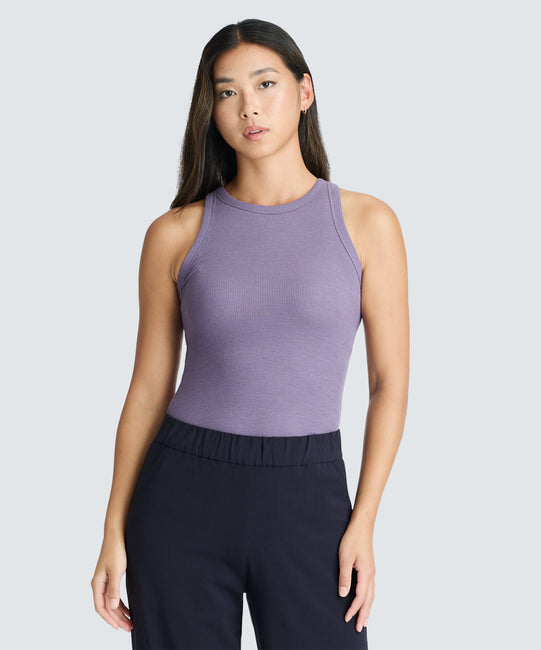 Women's Merino Ribbed Racer Tank