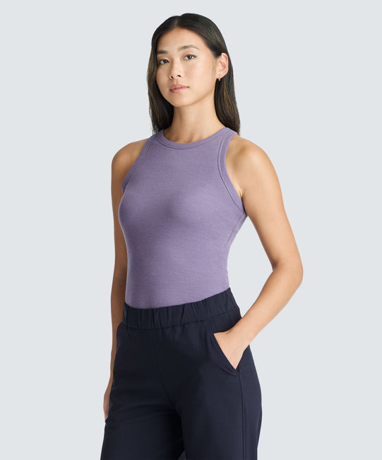 Women's Merino Ribbed Racer Tank