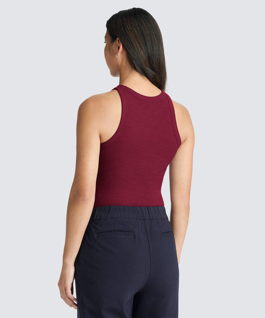 Women's Merino Ribbed Racer Tank