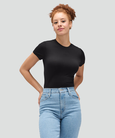 Women's Slim Merino Crew Neck T-Shirt