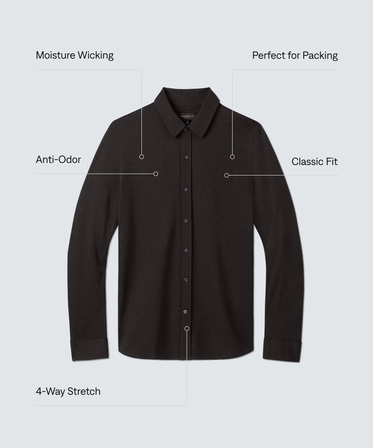 Packing Men's Dress Shirts Men's Merino Button-Up Packing Men's Dress Shirts Men's Merino Button-Up