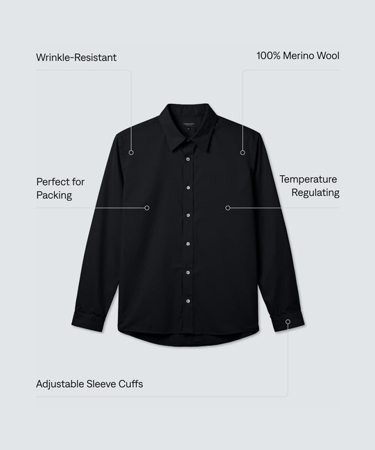 non iron dress shirt travel merino wrinkle resistant Men's Dress Shirt Long Sleeve 4-Way Stretch Wrinkle Free Grey Formal Shirt XL