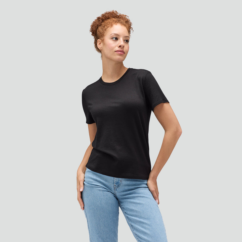 Black - Women's Sweat Proof Shirt (Crewneck)