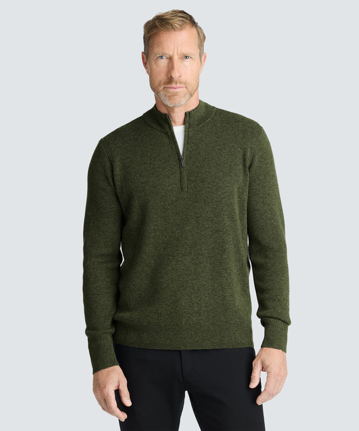 Men's Merino Knit Quarter Zip