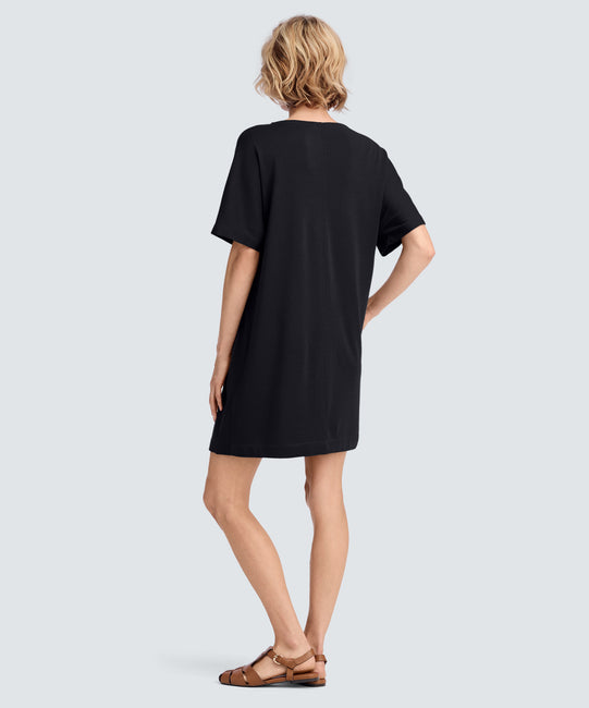 boat neck t shirt dress J.Jill ~ M ~ NEW Excellent Boat-Neck T-Shirt Dress ~ NWT(1O12)