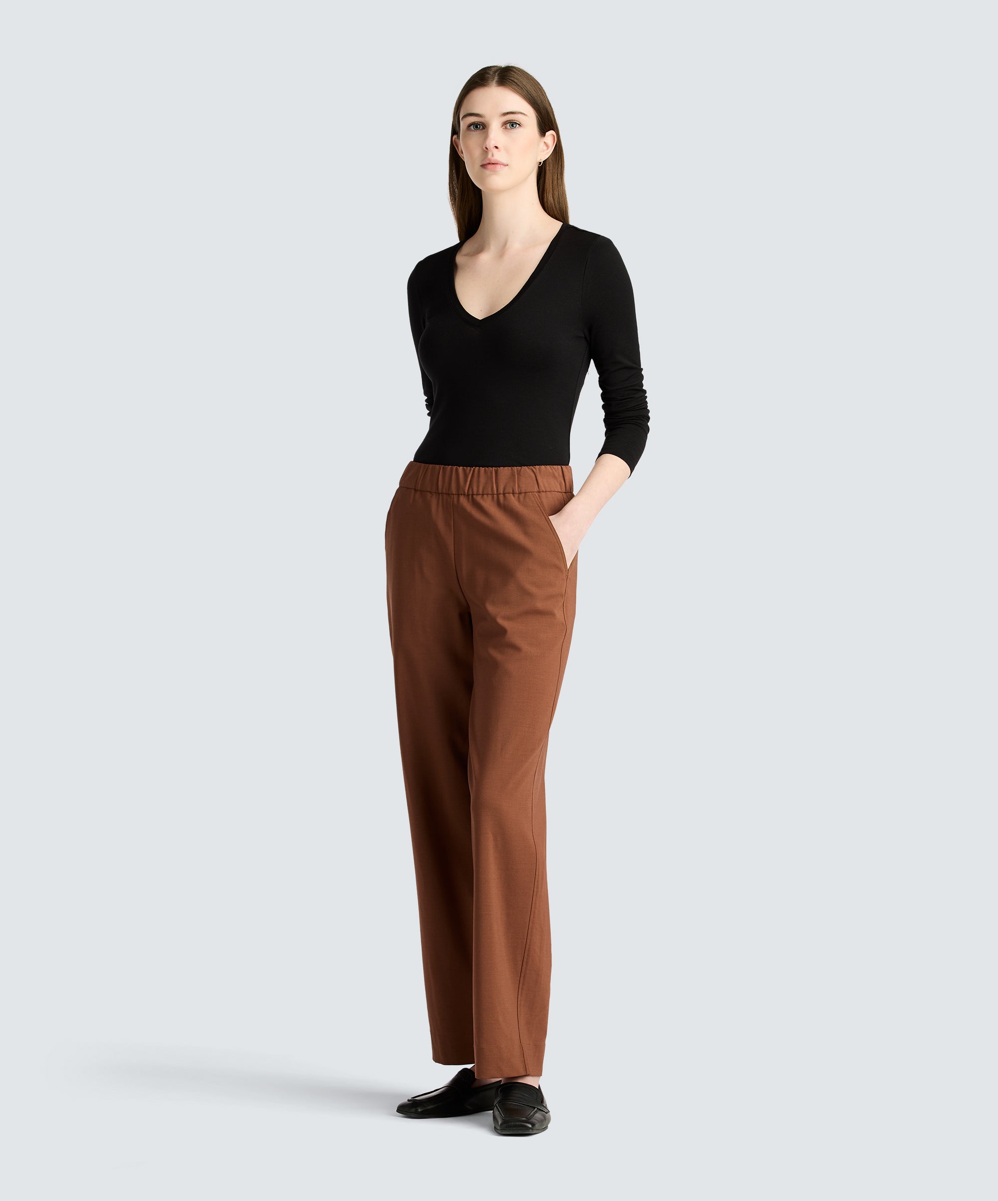 Women's Slim Merino Long Sleeve V-Neck | Unbound Merino