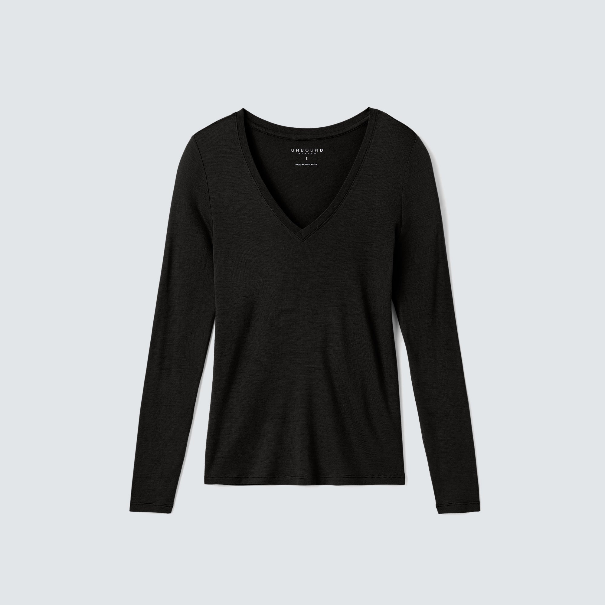Women's Slim Merino Long Sleeve V-Neck | Unbound Merino