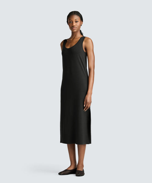 Women's Midi Merino Travel Dress | Merlot | Size XS