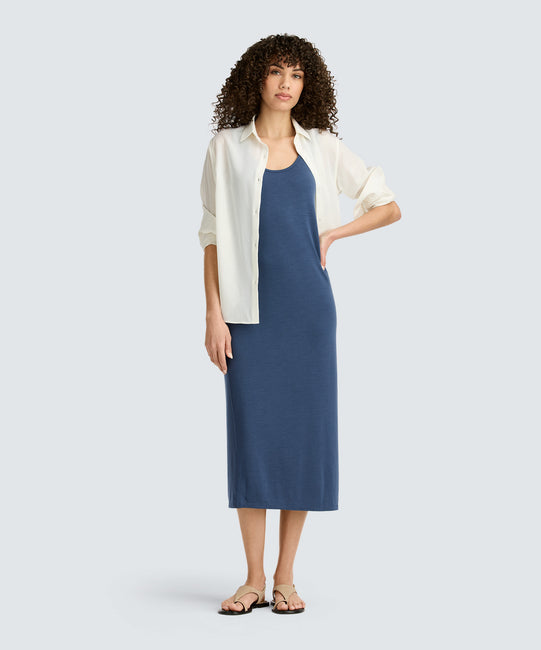 Women's Midi Merino Travel Dress | Unbound Merino Women's Midi Merino Travel Dress | Unbound Merino