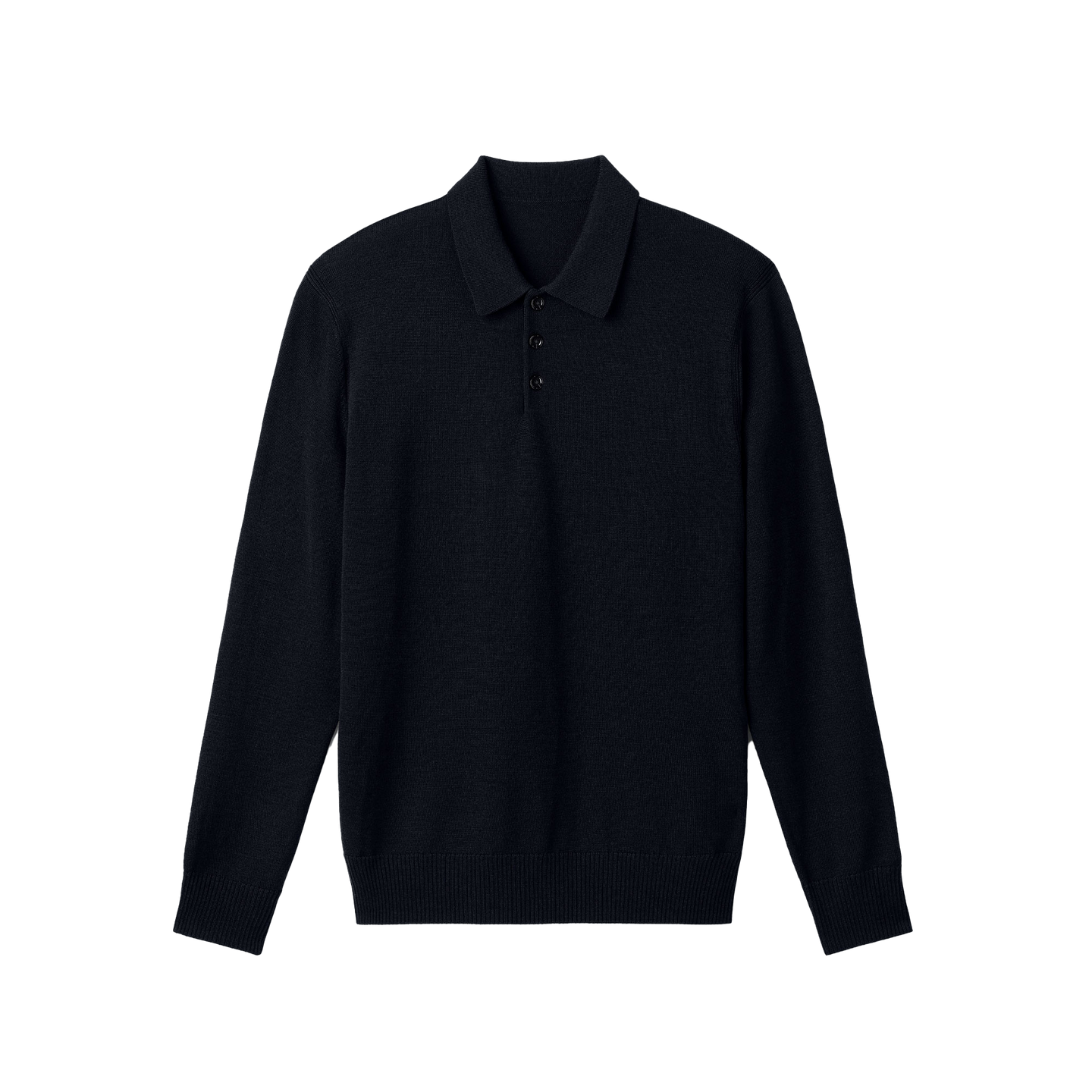Men's Merino Knit Long Sleeve Polo | Unbound Merino