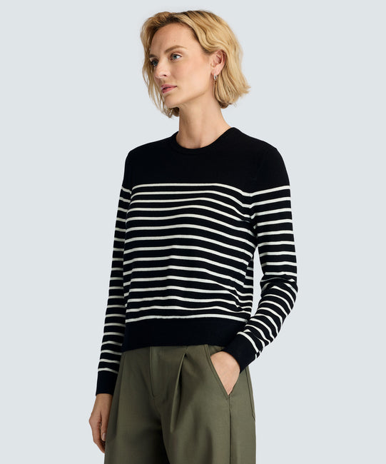 Black-Off White Stripe
