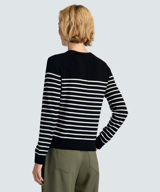 Black-Off White Stripe