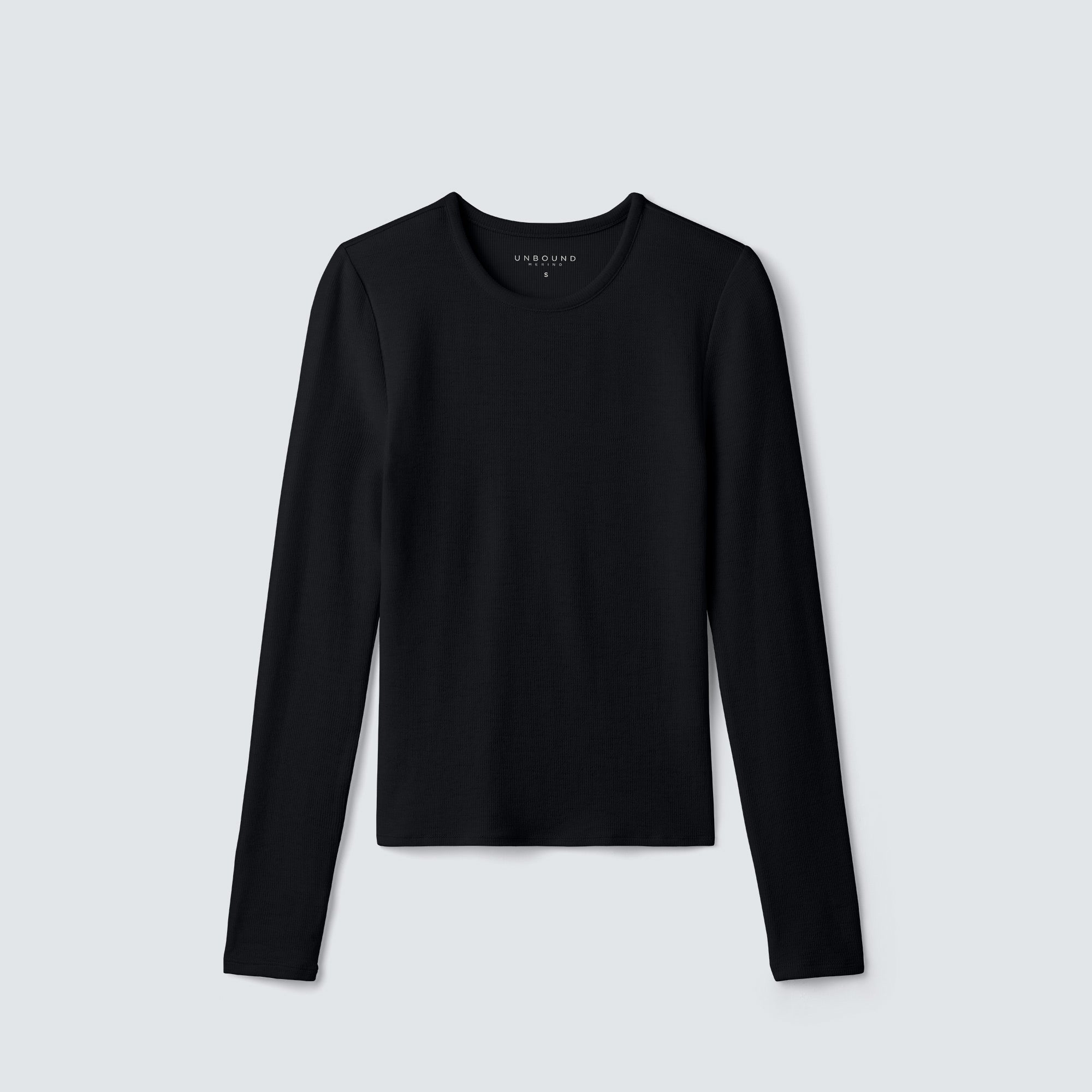 Women's Rib Fitted Long Sleeve Crew | Unbound Merino