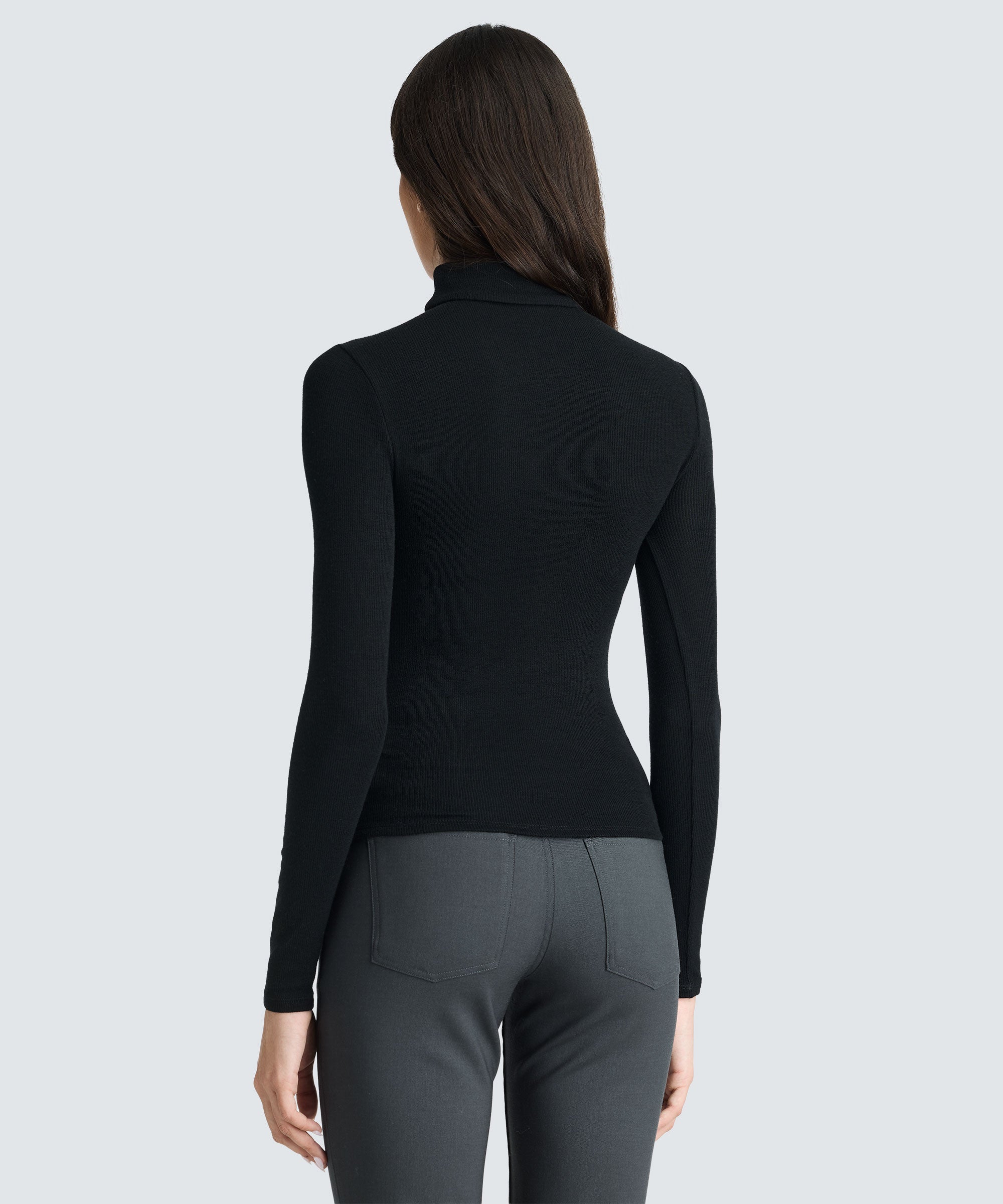 Women's Rib Turtle Neck Long Sleeve | Unbound Merino