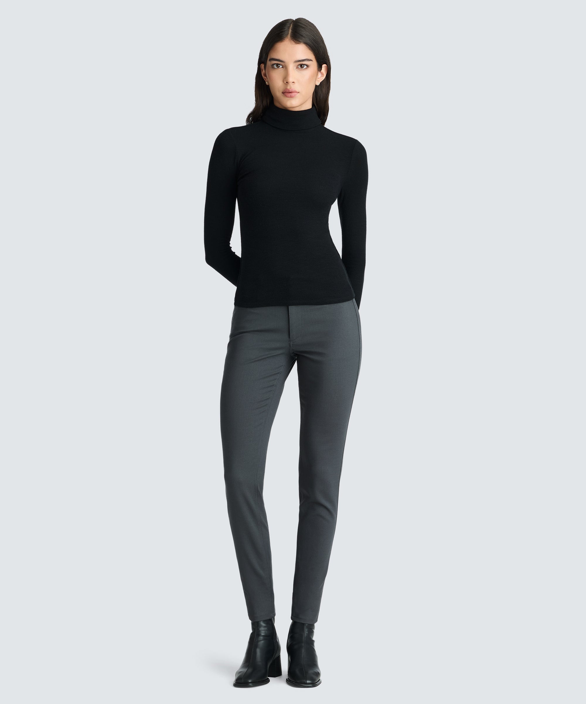 Women's Rib Turtle Neck Long Sleeve | Unbound Merino