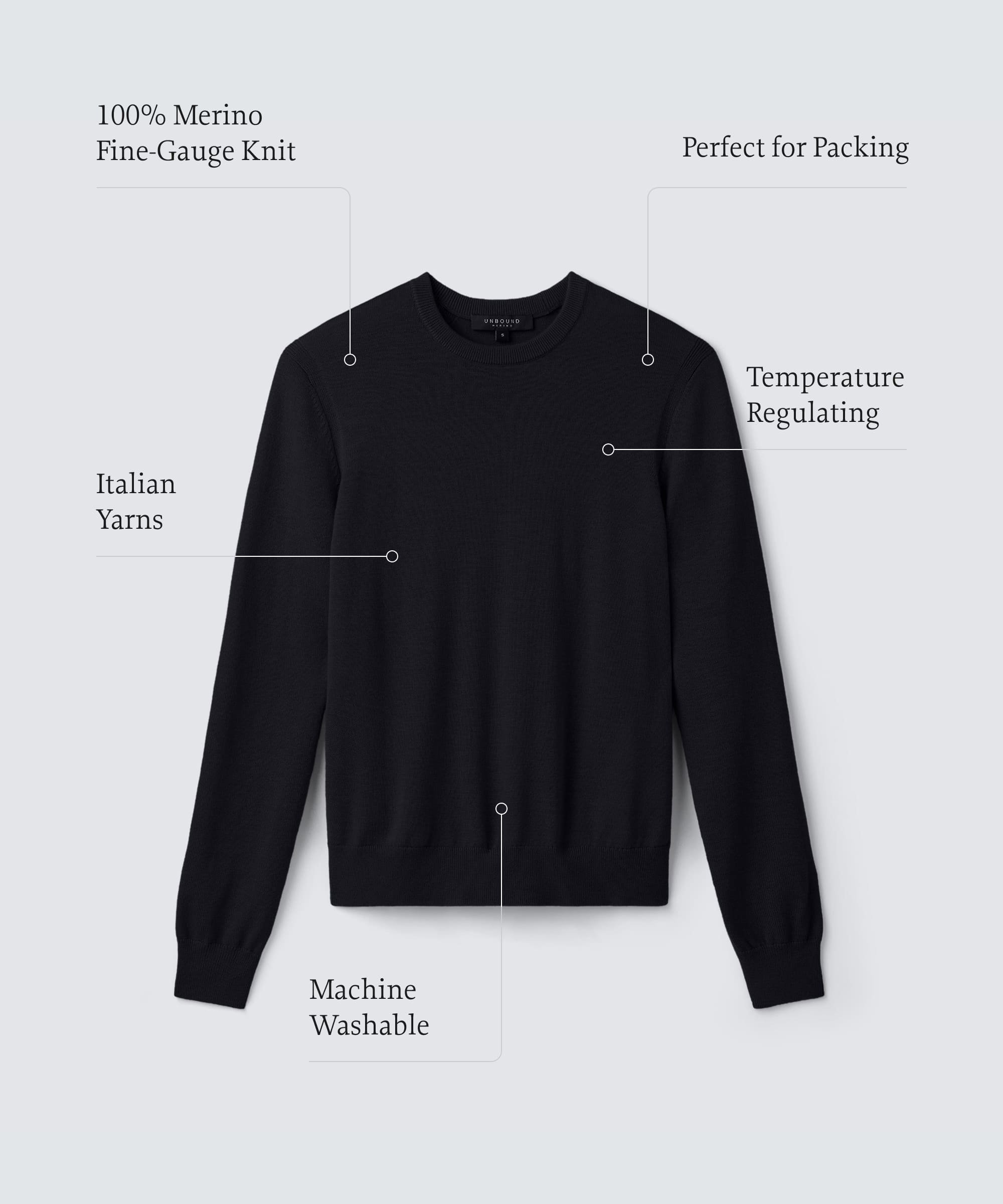 Women's Merino Crew Sweater | Unbound Merino