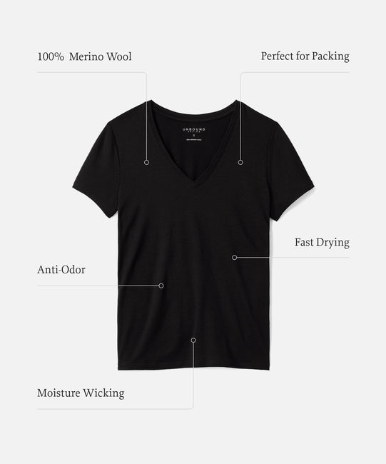 Women's Merino V-Neck T-Shirt