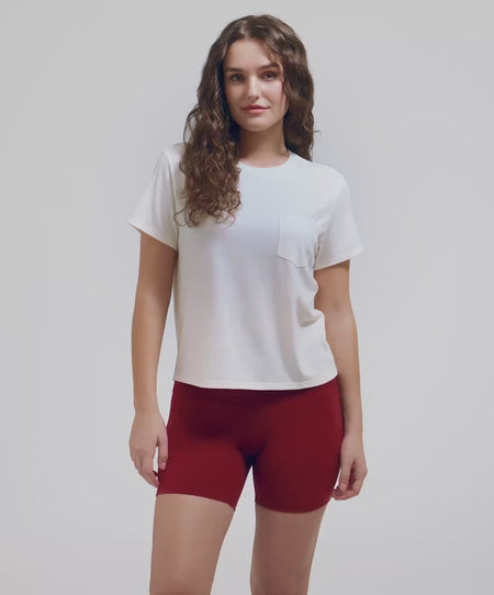 Women's Merino Boxy Pocket Tee | Unbound Merino
