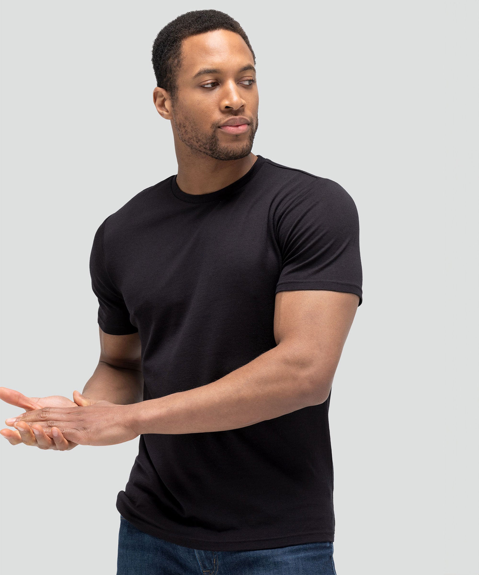 Lightweight Merino Crew Neck T shirt For Men Unbound Merino