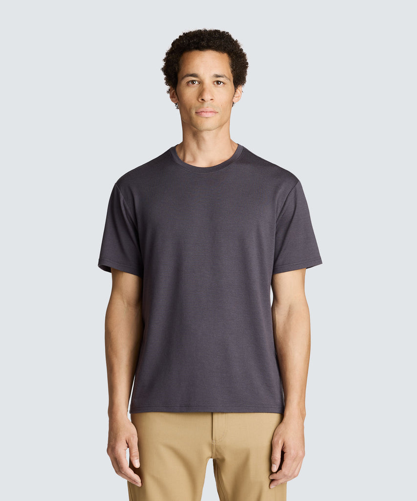 Unbound Merino Men's Relaxed Merino Crew Neck T-Shirt