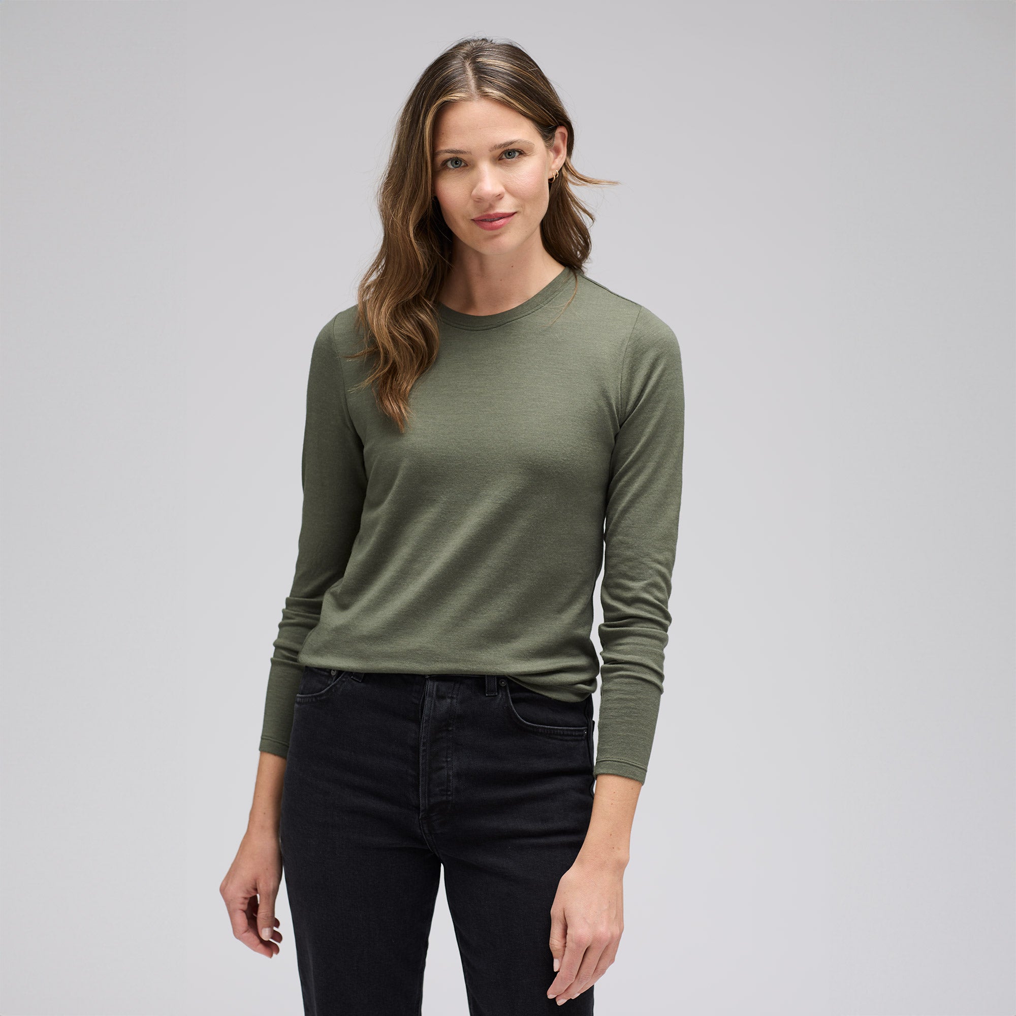 Women's Long Sleeve Merino Crew | Unbound Merino