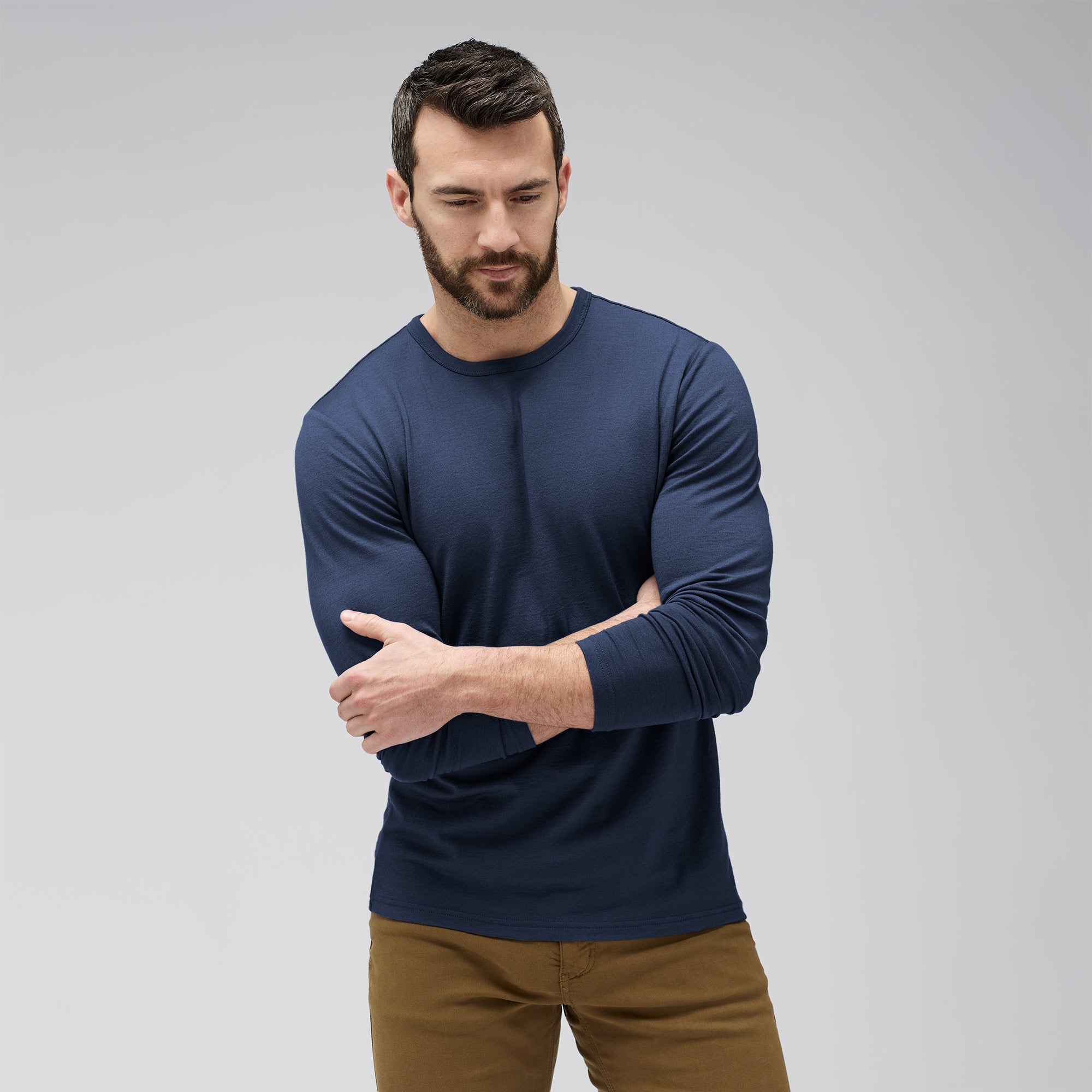 Men's Long Sleeve Merino Crew | Unbound Merino