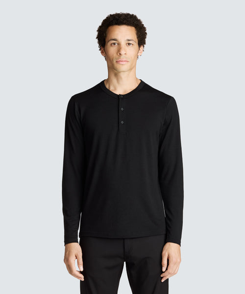 Men's Long Sleeve Merino Henley | Unbound Merino