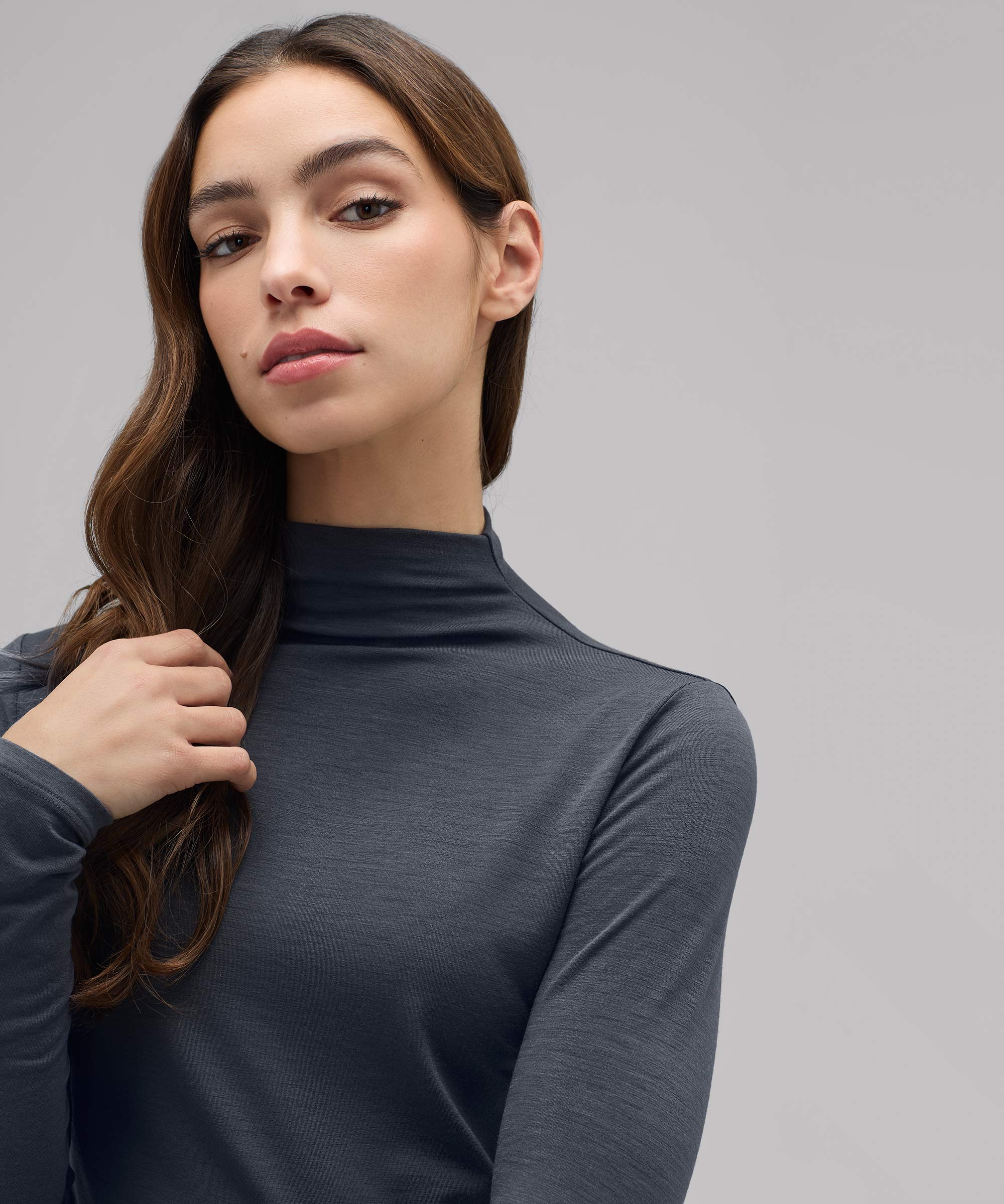 トップス ENDS and MEANS Merino MockNeck Tee ENDS and MEANS Merino Wool Pocket L/S Mock Neck Tee – CUXTON HOUSE
