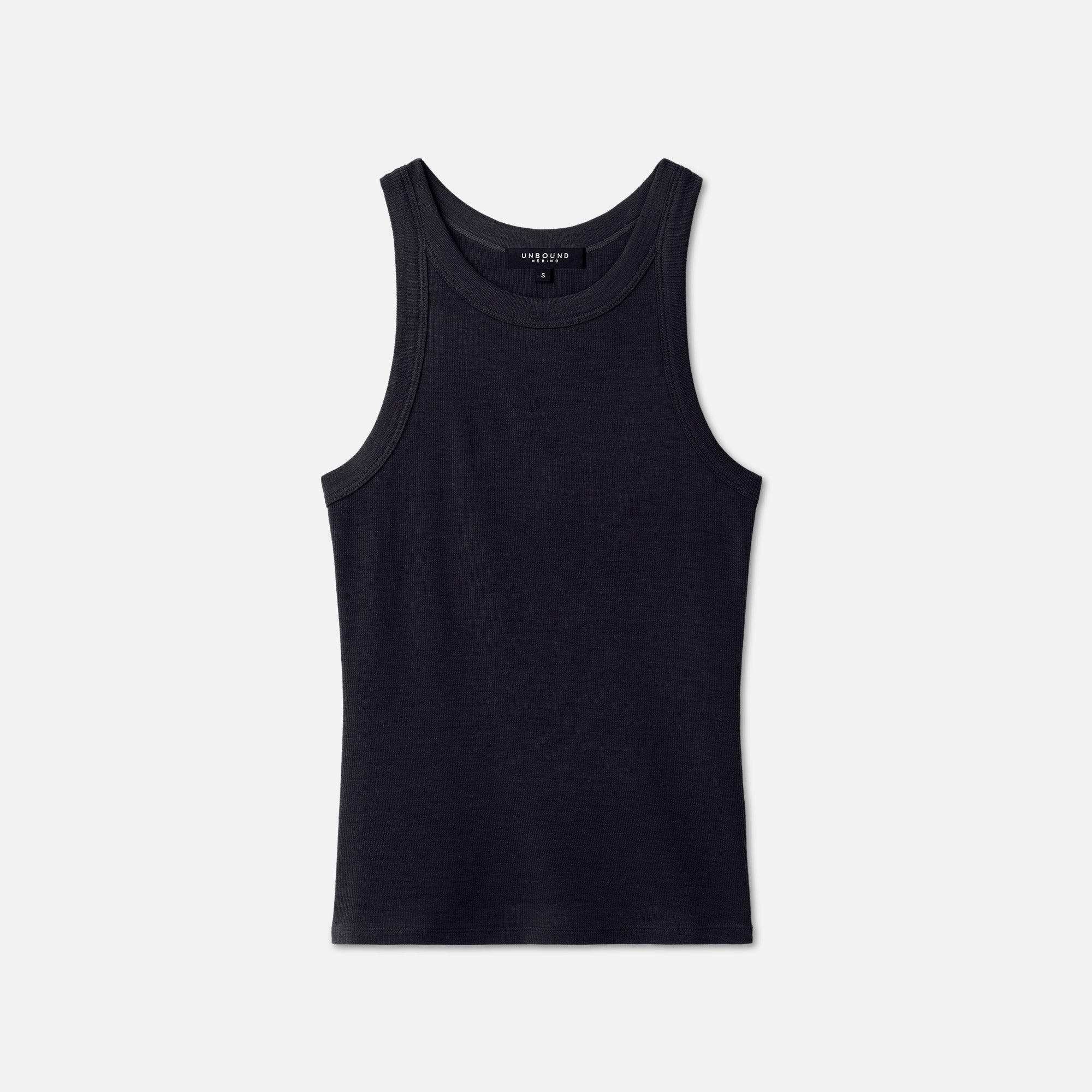 BLACK BRICK / Hybrid Merino Sleeveless Women's Merino Ribbed Racer