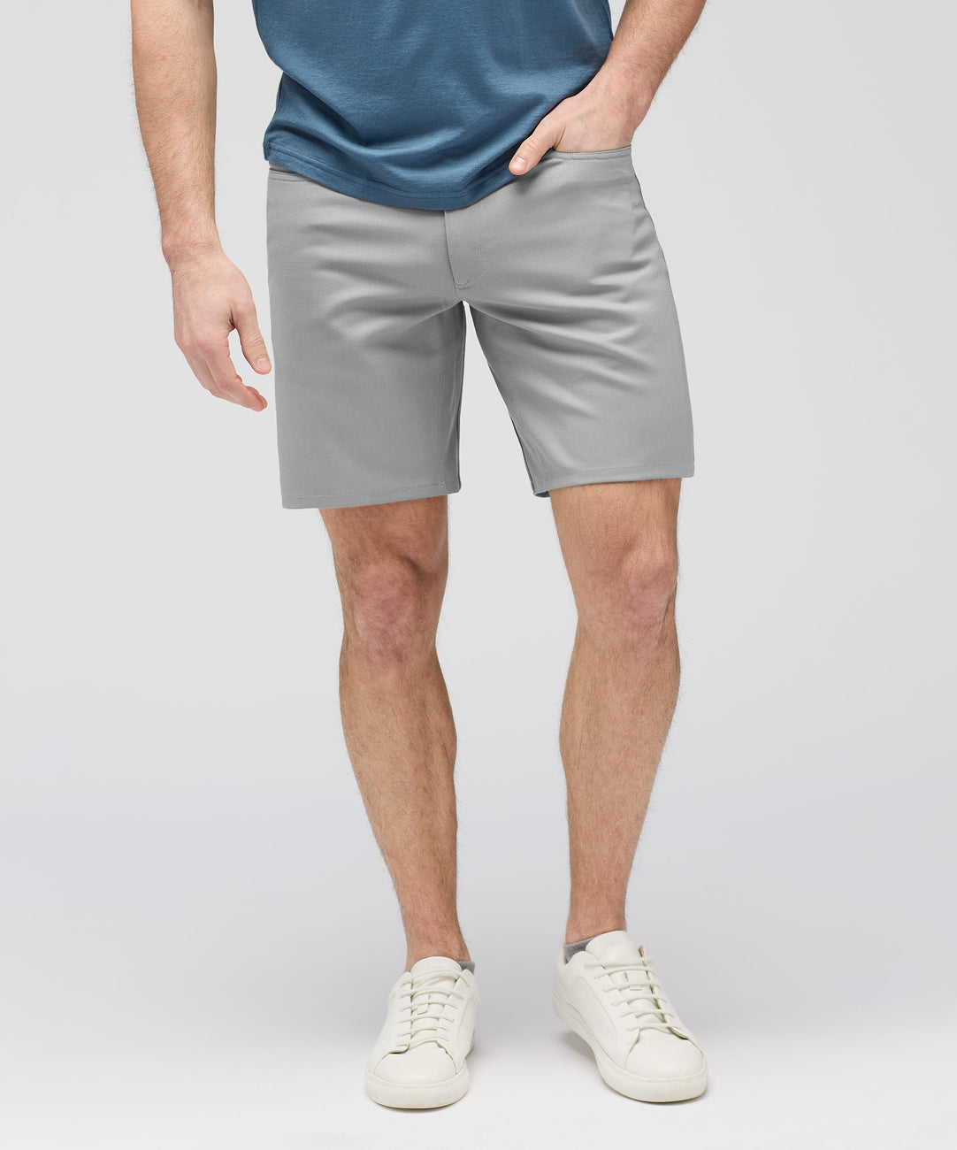 Merino Travel Shorts - Light Grey