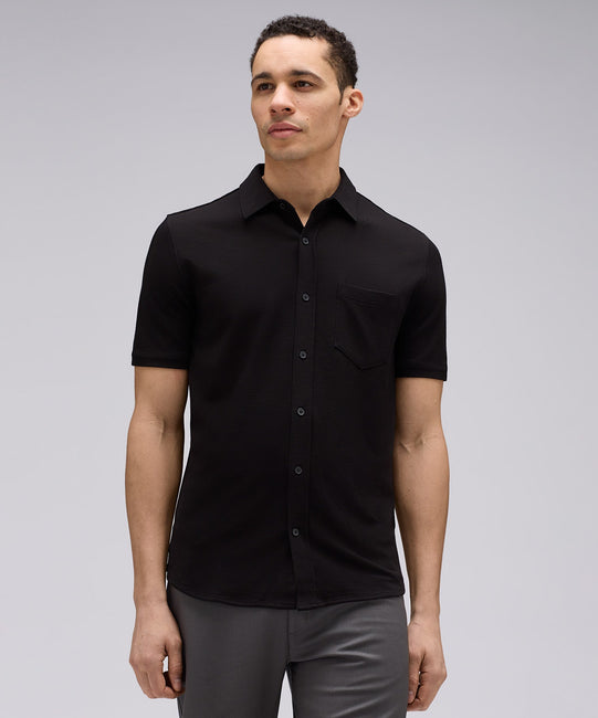 Men's Short Sleeve Merino Button-Up | Unbound Merino Men's Short Sleeve Merino Button-Up | Unbound Merino