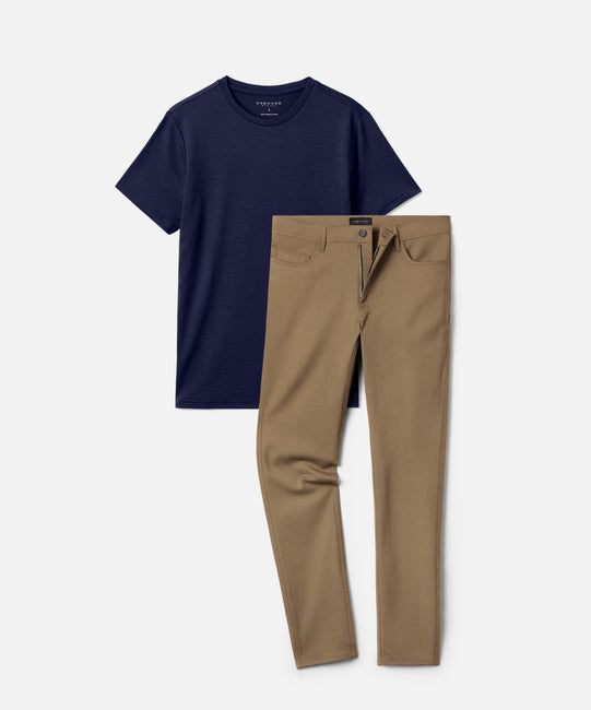 Men's Travel Pants + T-Shirt Bundle