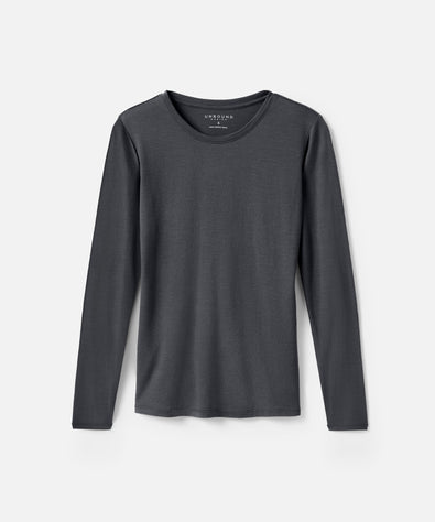 STANFIELD'S LIMITED THERMAL SHIRT, WOMEN'S, 210 GSM, CHEST 41-43, BLACK,  X-LARGE, MERINO WOOL - Thermal Underwear - NVT8333-552XL