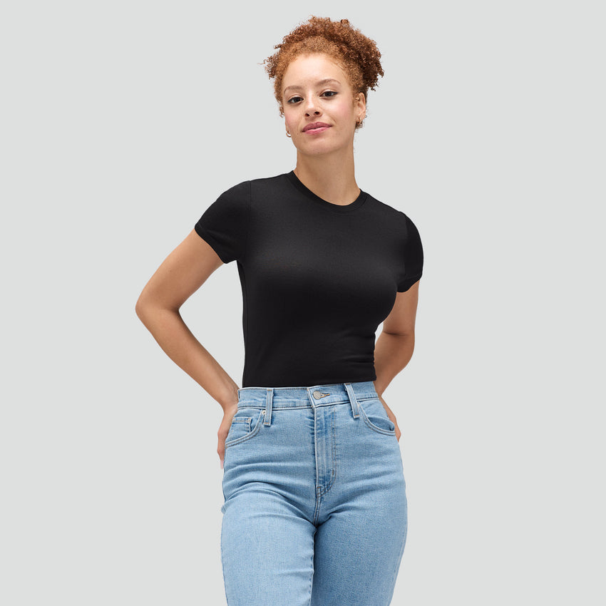 Women's Slim Merino Crew Neck T-Shirt | Unbound Merino