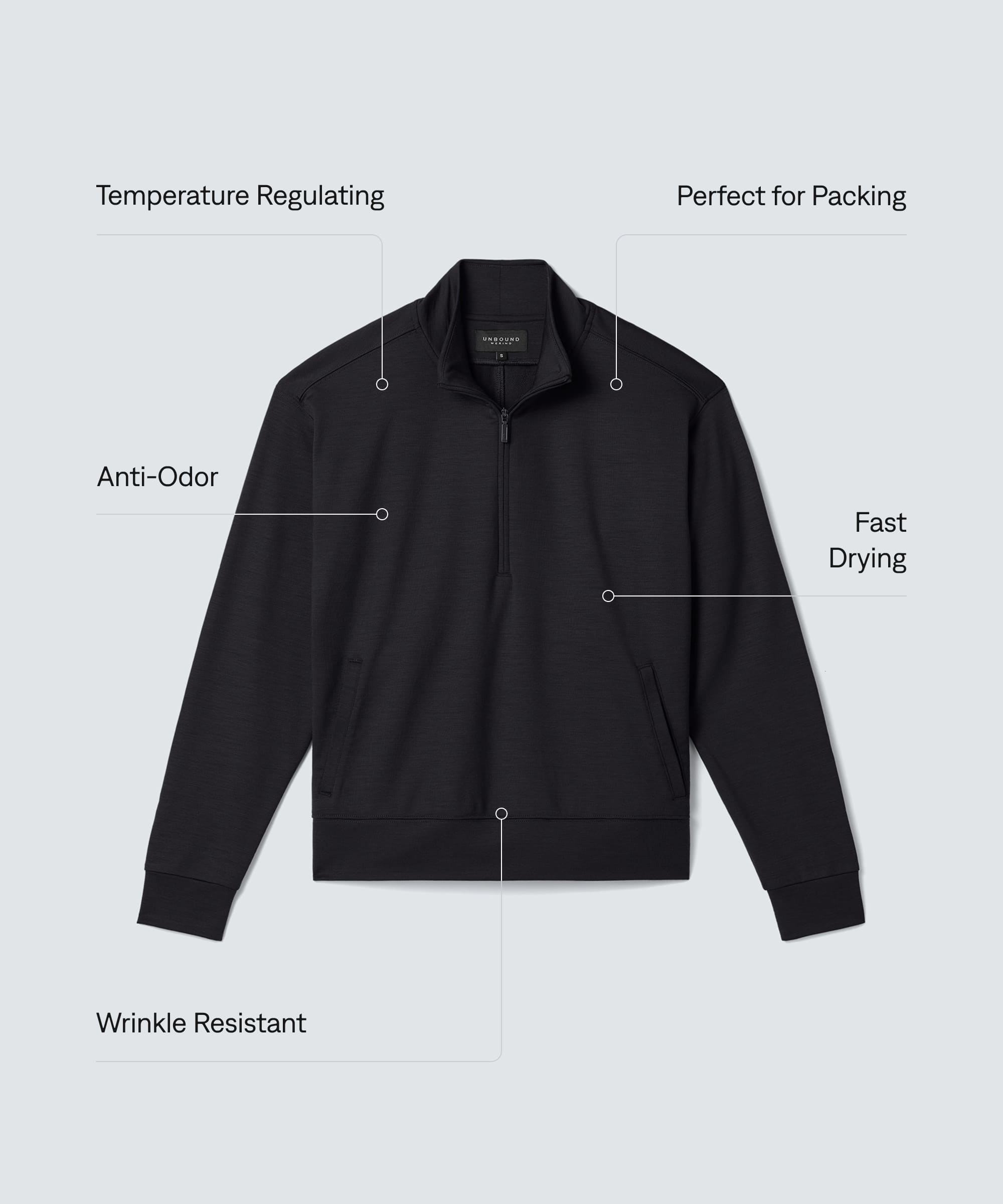 merino♡ Women's Merino Transit Quarter Zip | Unbound Merino