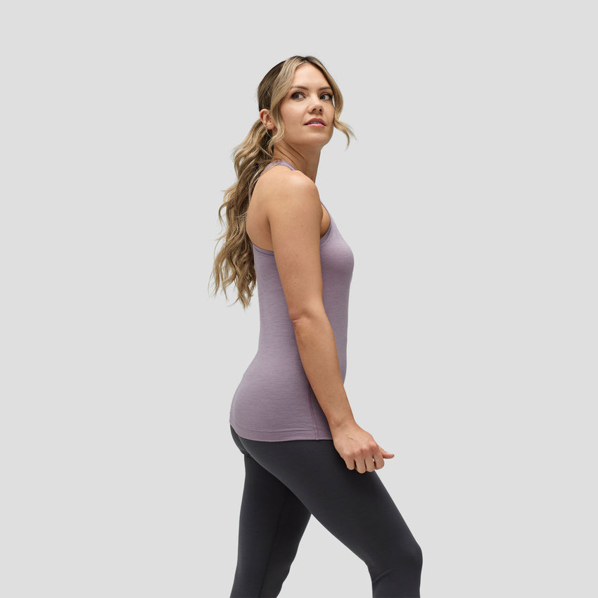 Merino Wool Running T-shirt Yoga Tank Top Workout Tank Tops for Women  Organic Clothing Lounge Wear 160 Gsm Light Blue 