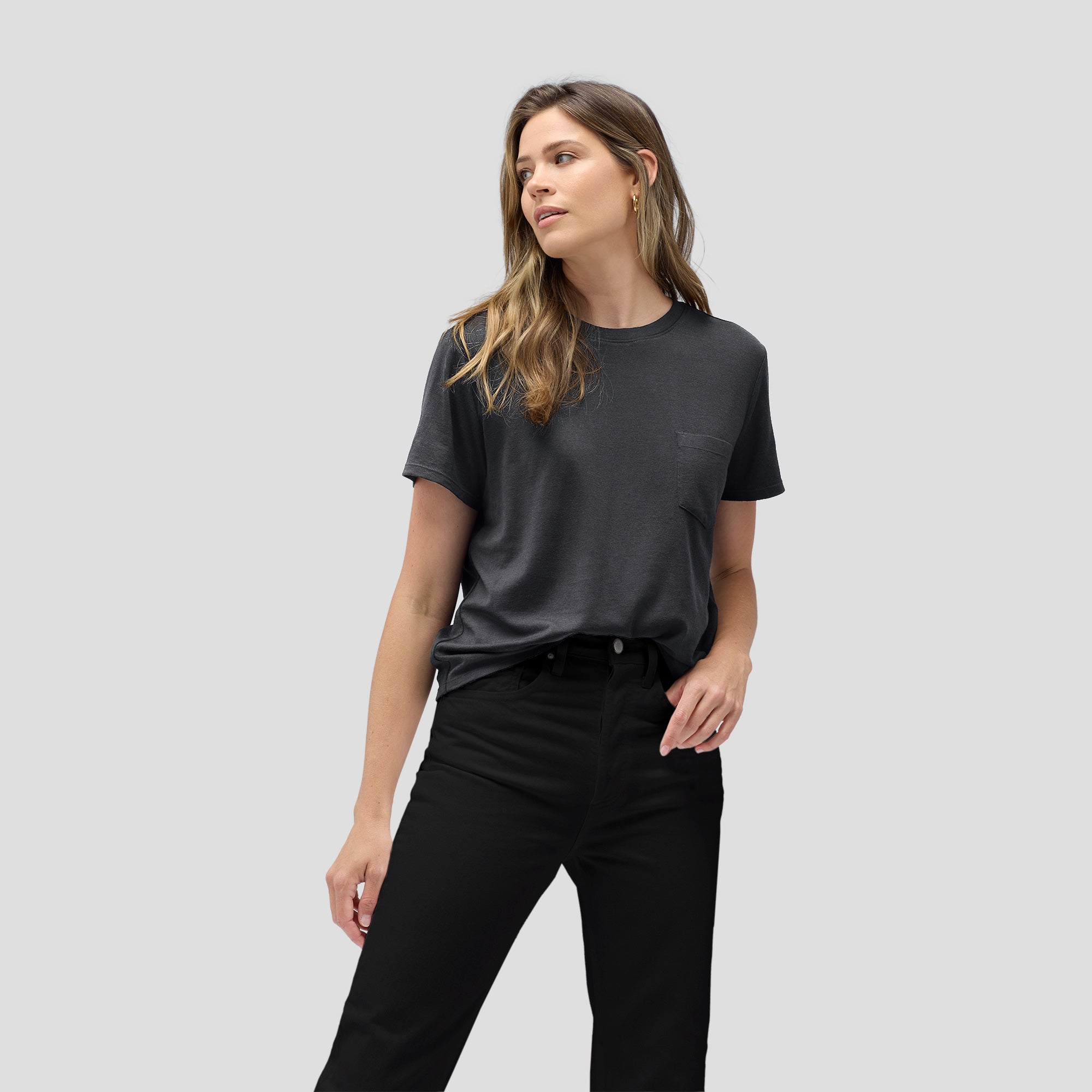 Women's Merino Boxy Pocket Tee | Unbound Merino
