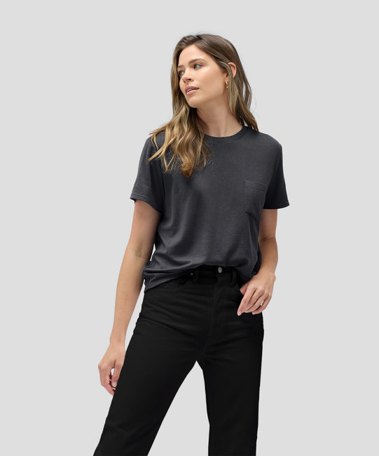Women's Merino Boxy Pocket Tee