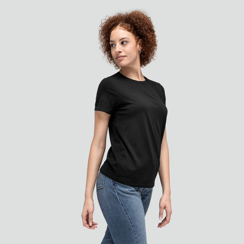 Women's Slim Merino Crew Neck T-Shirt | Unbound Merino