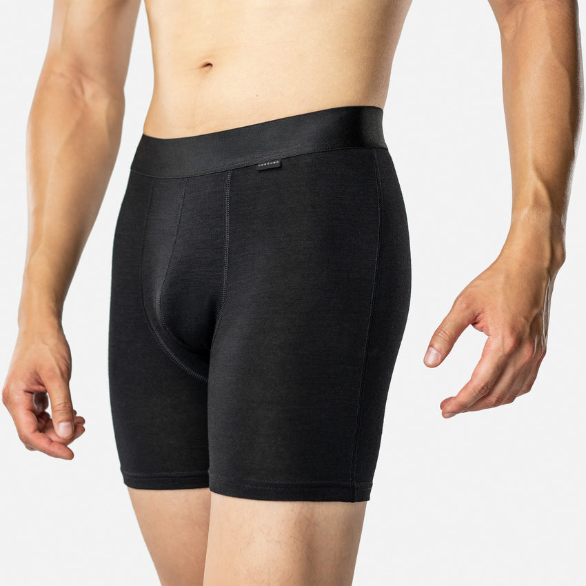 Woolrich Mens Underwear Briefs 100% Marino Wool Black Size Large